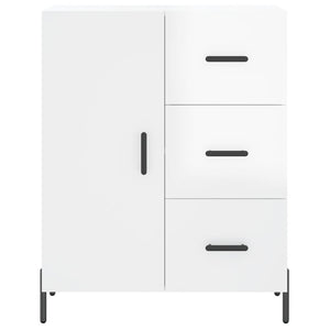 Credenza-Buffet-Armadio da cucina 69,5x34x90 cm in Legno Multistrato Bianco Lucido 200750