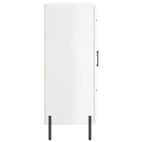 Credenza 69,5x34x90 cm in Legno Multistrato Bianco Lucido 827926