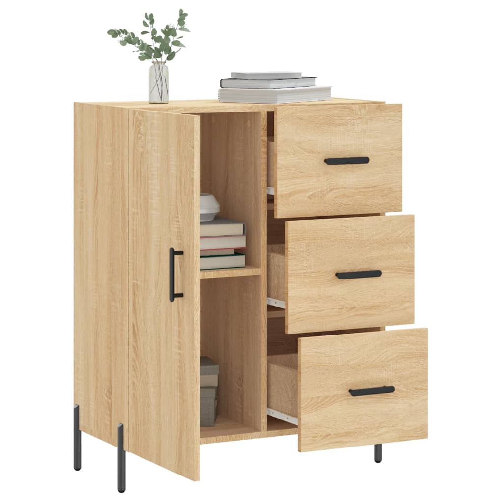 Credenza Rovere Sonoma 69,5x34x90 cm in Legno Multistrato 827927