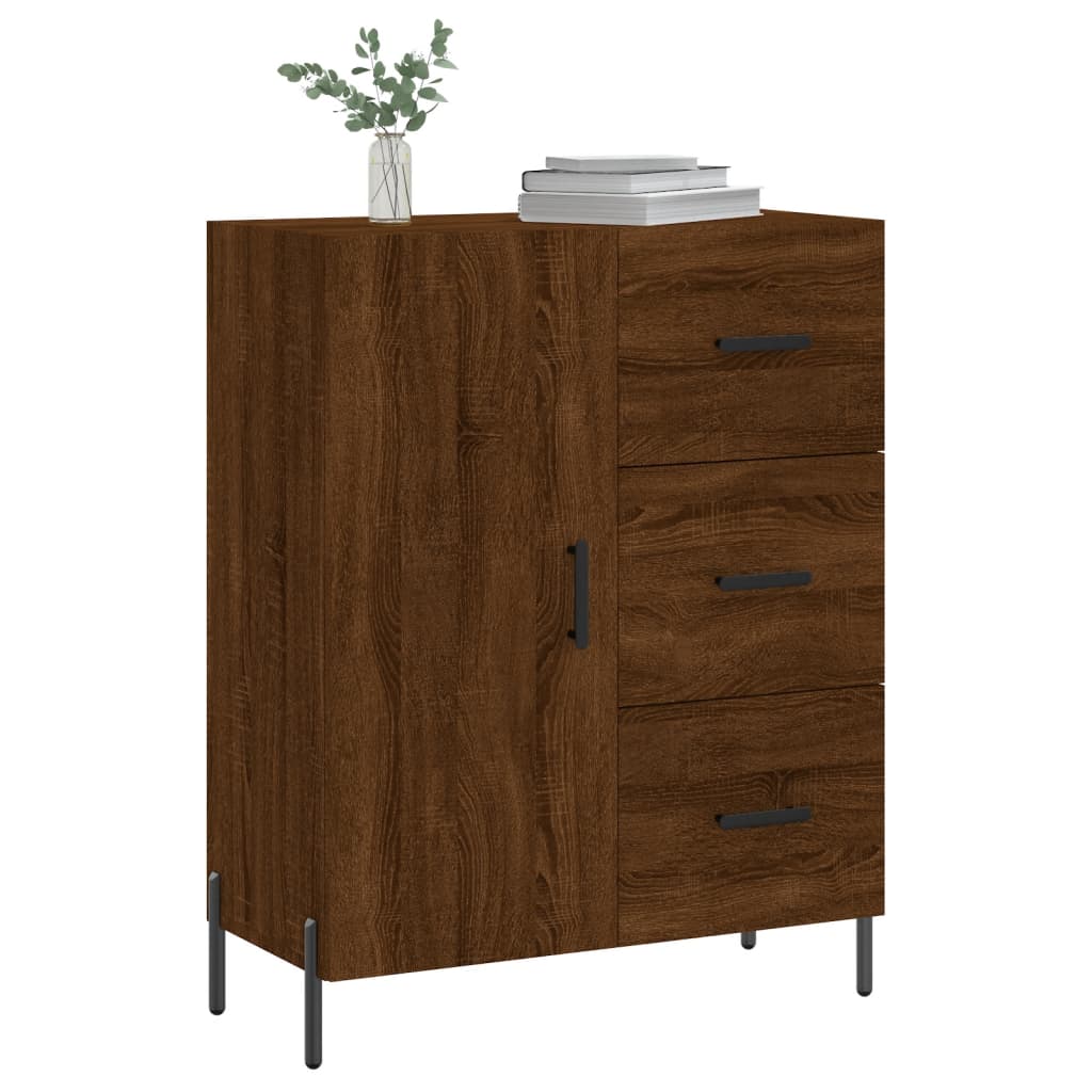 Credenza Rovere Marrone 69,5x34x90 cm in Legno Multistratocod mxl 80709