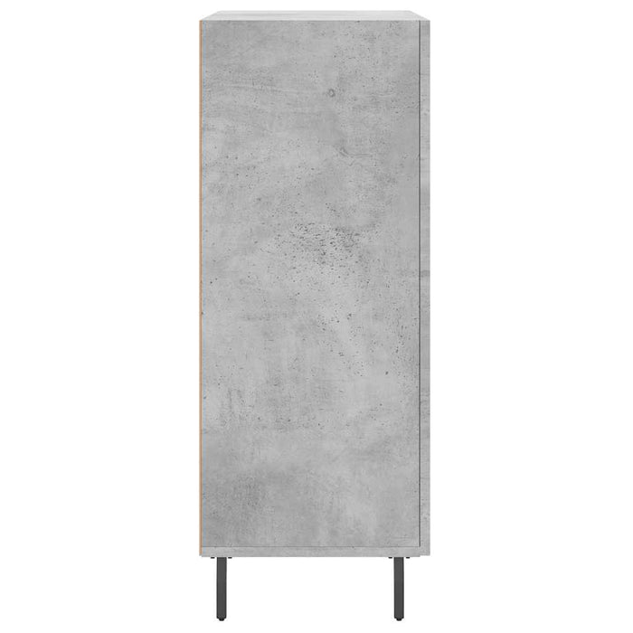 vidaXL Credenza Grigio Cemento 69,5x34x90 cm in Legno Multistrato