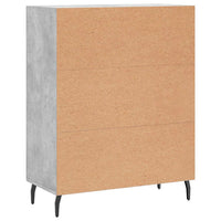 vidaXL Credenza Grigio Cemento 69,5x34x90 cm in Legno Multistrato