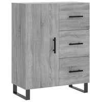 Credenza Grigio Sonoma 69,5x34x90 cm in Legno Multistrato 827946