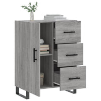 Credenza Grigio Sonoma 69,5x34x90 cm in Legno Multistrato 827946