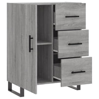 Credenza Grigio Sonoma 69,5x34x90 cm in Legno Multistrato 827946