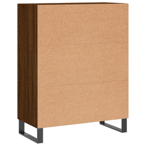 Credenza Rovere Marrone 69,5x34x90 cm in Legno Multistrato 827947