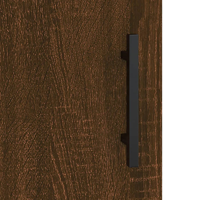 Credenza Rovere Marrone 69,5x34x90 cm in Legno Multistrato 827947