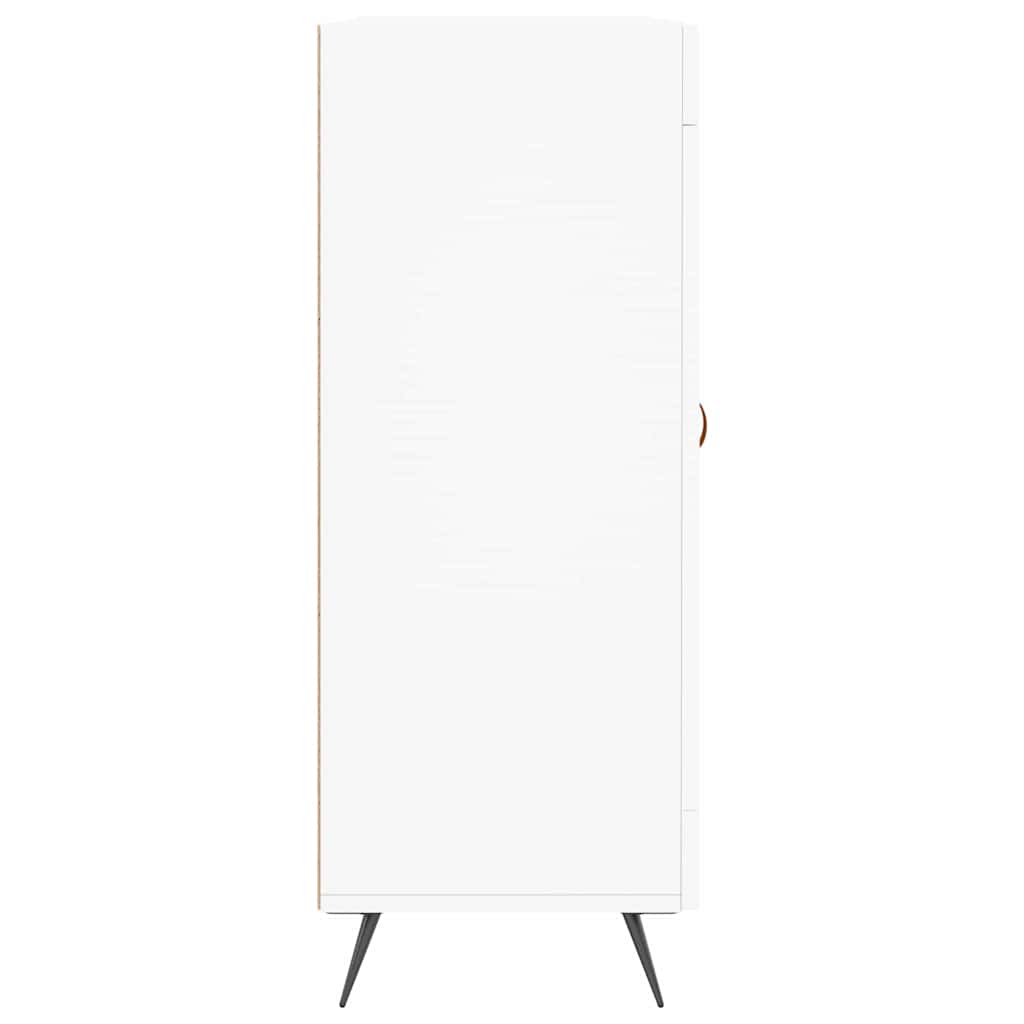 Credenza-Buffet-Armadio da cucina Bianca 69,5x34x90 cm in Legno Multistrato 837007