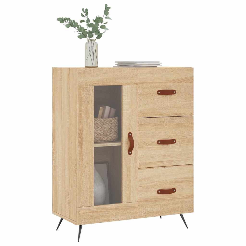 Credenza Rovere Sonoma 69,5x34x90 cm in Legno Multistratocod mxl 114023