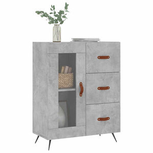 Credenza Grigio Cemento 69,5x34x90 cm in Legno Multistratocod mxl 80342