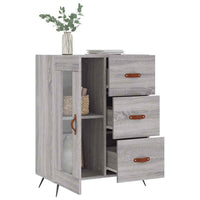 Credenza Grigio Sonoma 69,5x34x90 cm in Legno Multistrato 828018
