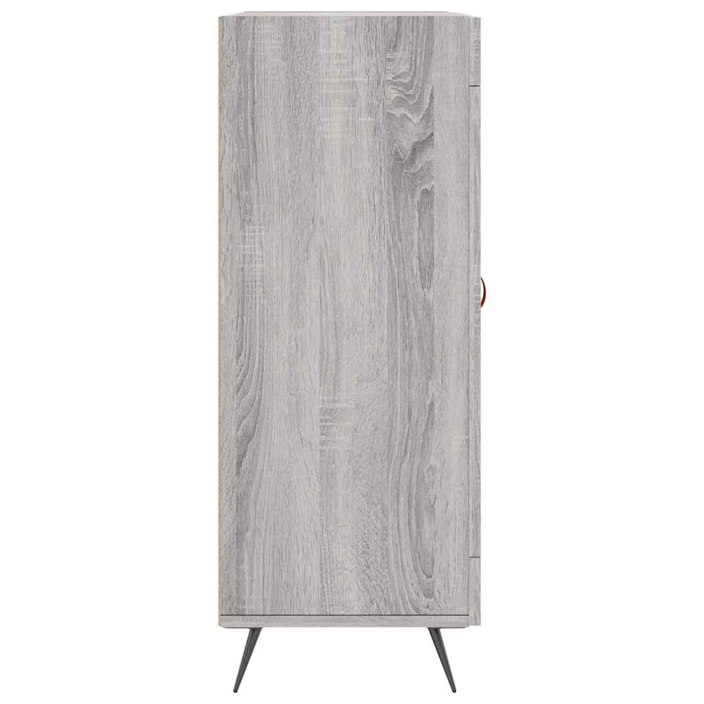 Credenza Grigio Sonoma 69,5x34x90 cm in Legno Multistrato 828018