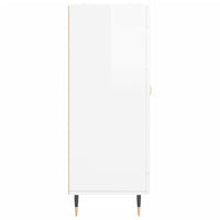 Credenza-Buffet-Armadio da cucina 69,5x34x90 cm in Legno Multistrato Bianco Lucido 784943