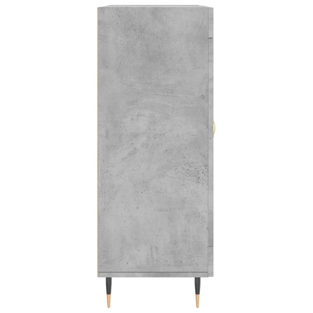 Credenza Grigio Cemento 69,5x34x90 cm in Legno Multistrato 828024