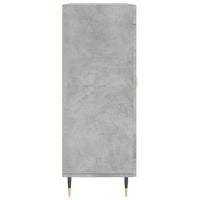 Credenza Grigio Cemento 69,5x34x90 cm in Legno Multistrato 828024