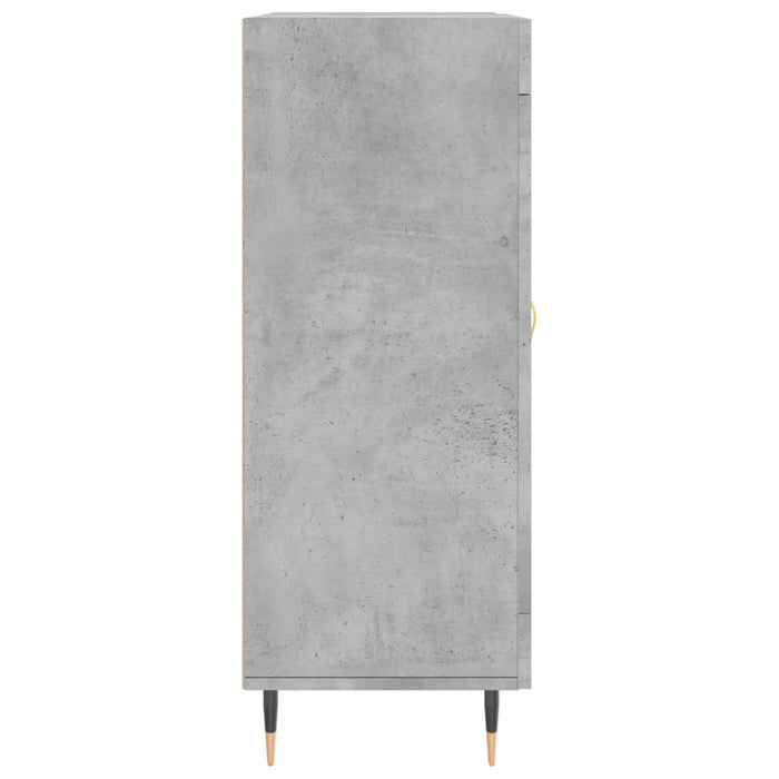 Credenza Grigio Cemento 69,5x34x90 cm in Legno Multistrato 828024
