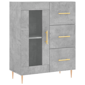 Credenza-Buffet-Armadio da cucina Grigio Cemento 69,5x34x90 cm in Legno Multistrato 272814