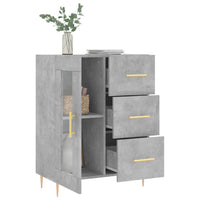 Credenza Grigio Cemento 69,5x34x90 cm in Legno Multistrato 828032