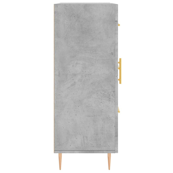 Credenza Grigio Cemento 69,5x34x90 cm in Legno Multistrato 828032