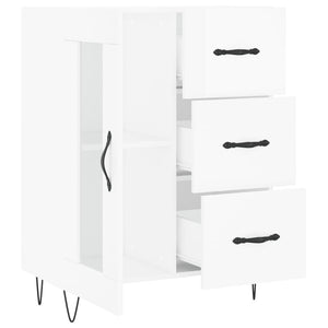 Credenza 69,5x34x90 cm in Legno Multistrato Bianco Lucido 828038