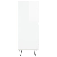 Credenza 69,5x34x90 cm in Legno Multistrato Bianco Lucido 828038