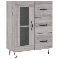 Credenza Grigio Sonoma 69,5x34x90 cm in Legno Multistrato 828042