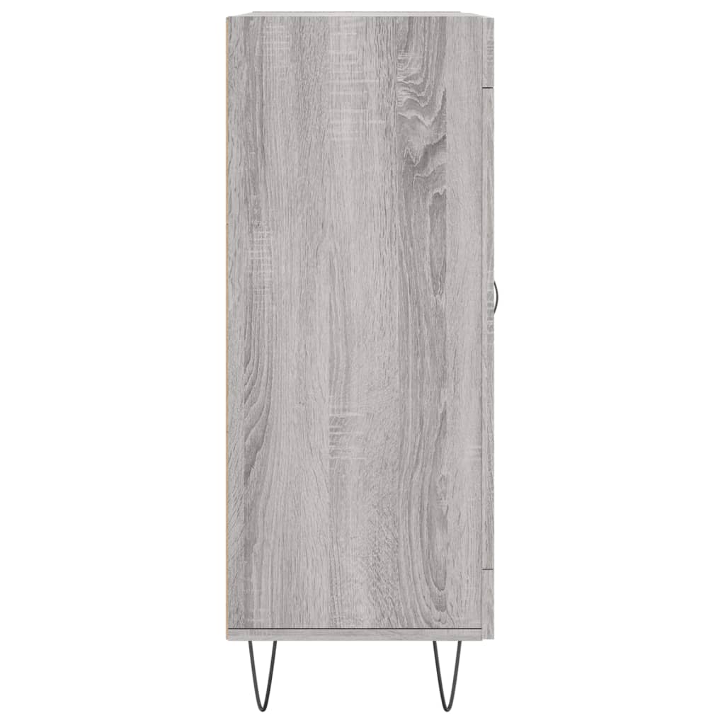 Credenza Grigio Sonoma 69,5x34x90 cm in Legno Multistrato 828042