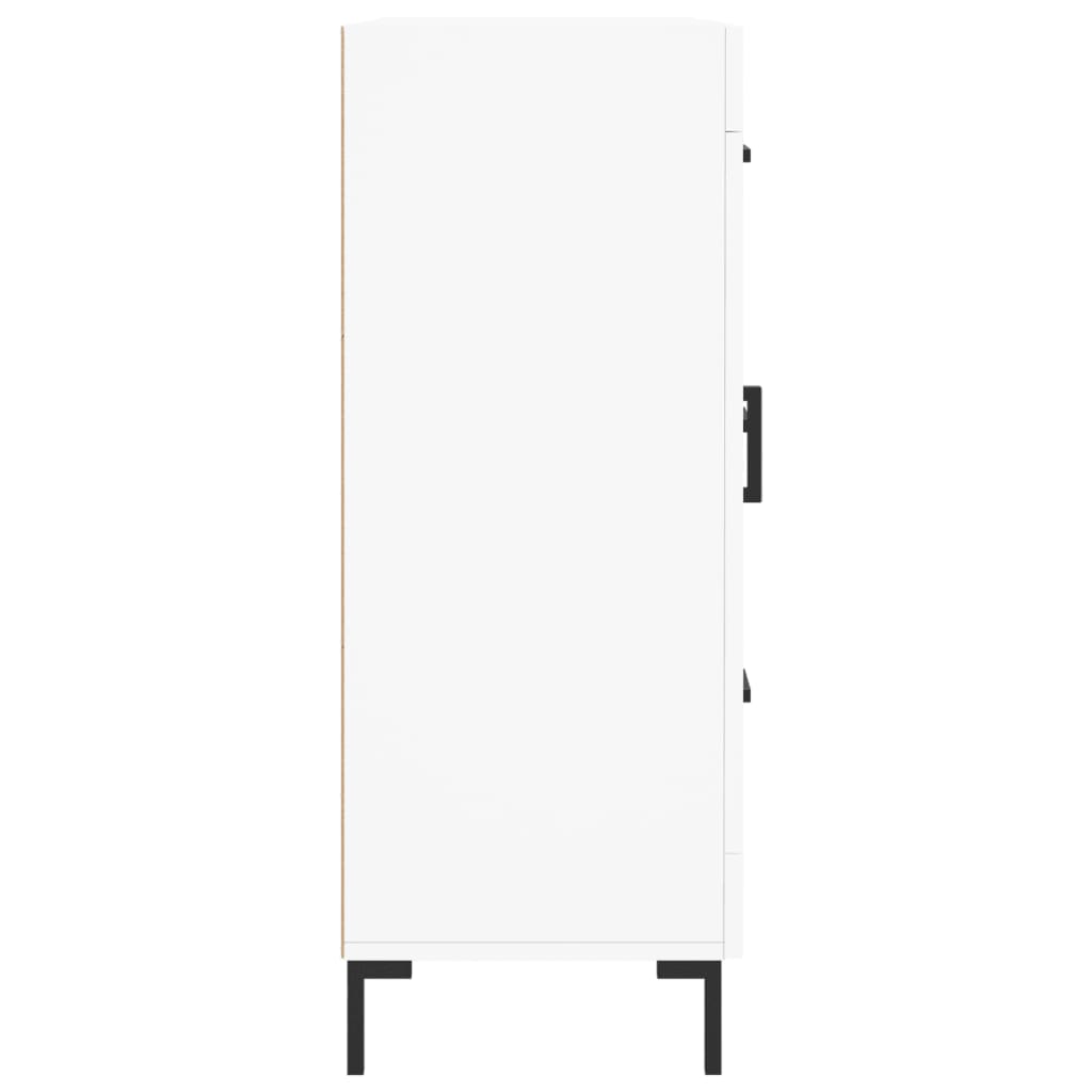 Credenza-Buffet-Armadio da cucina Bianca 69,5x34x90 cm in Legno Multistrato 499873