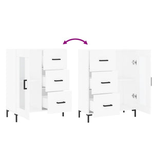 Credenza Bianca 69,5x34x90 cm in Legno Multistrato 828044