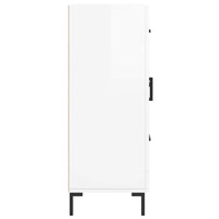 Credenza 69,5x34x90 cm in Legno Multistrato Bianco Lucido 828046