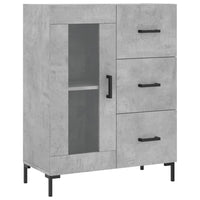 Credenza-Buffet-Armadio da cucina Grigio Cemento 69,5x34x90 cm in Legno Multistrato 618729