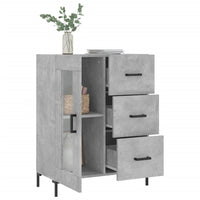 Credenza Grigio Cemento 69,5x34x90 cm in Legno Multistrato 828048