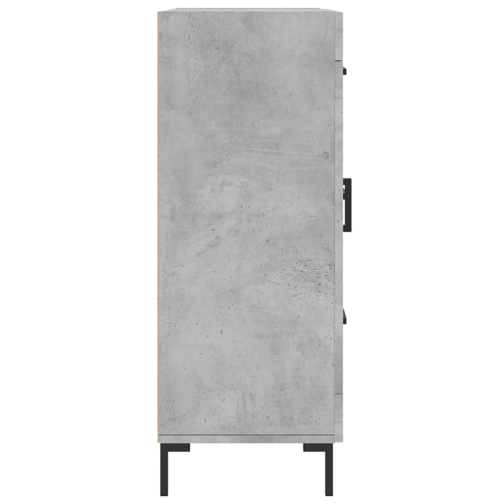 Credenza Grigio Cemento 69,5x34x90 cm in Legno Multistrato 828048