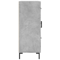 Credenza Grigio Cemento 69,5x34x90 cm in Legno Multistrato 828048
