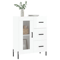 Credenza 69,5x34x90 cm in Legno Multistrato Bianco Lucidocod mxl 79911