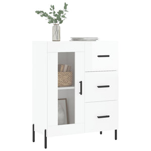 Credenza 69,5x34x90 cm in Legno Multistrato Bianco Lucidocod mxl 79911
