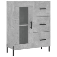 Credenza Grigio Cemento 69,5x34x90 cm in Legno Multistrato 828056