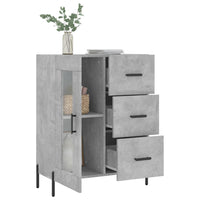 Credenza Grigio Cemento 69,5x34x90 cm in Legno Multistrato 828056