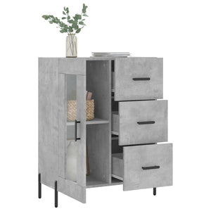 Credenza Grigio Cemento 69,5x34x90 cm in Legno Multistrato 828056