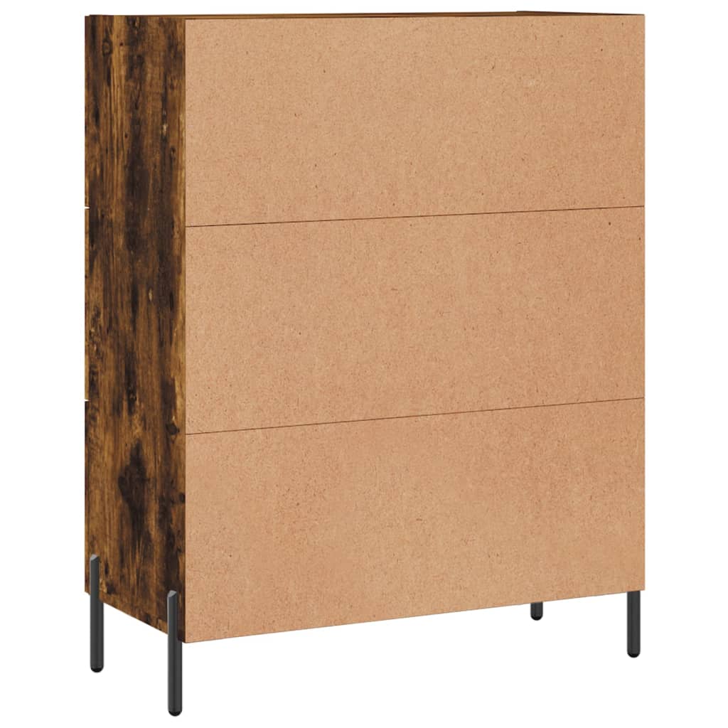 Credenza Rovere Fumo 69,5x34x90 cm in Legno Multistrato 828057