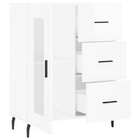 Credenza 69,5x34x90 cm in Legno Multistrato Bianco Lucido 828062