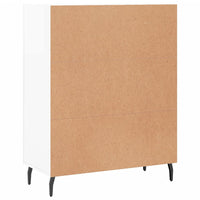 Credenza 69,5x34x90 cm in Legno Multistrato Bianco Lucido 828062