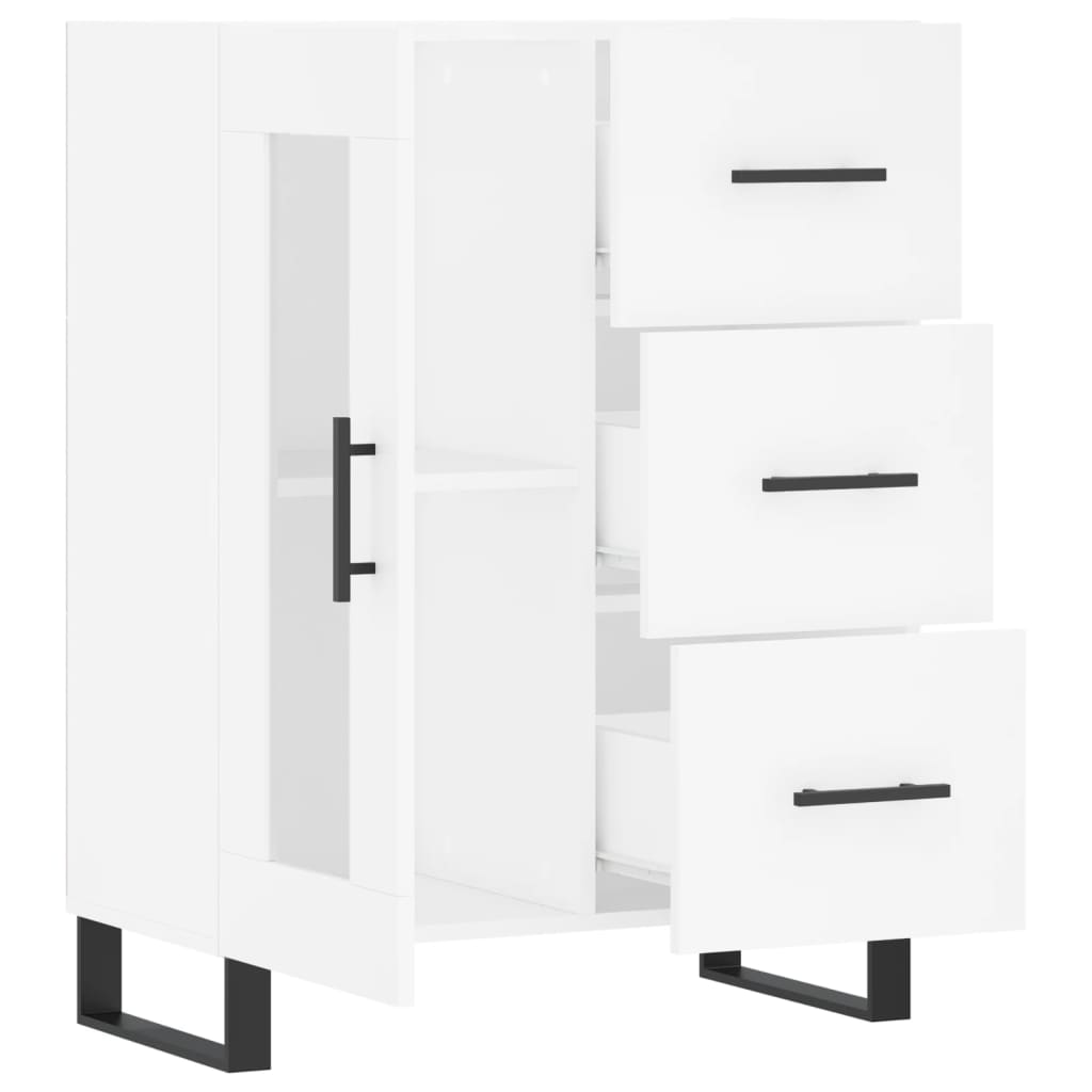 Credenza Bianca 69,5x34x90 cm in Legno Multistrato 828068