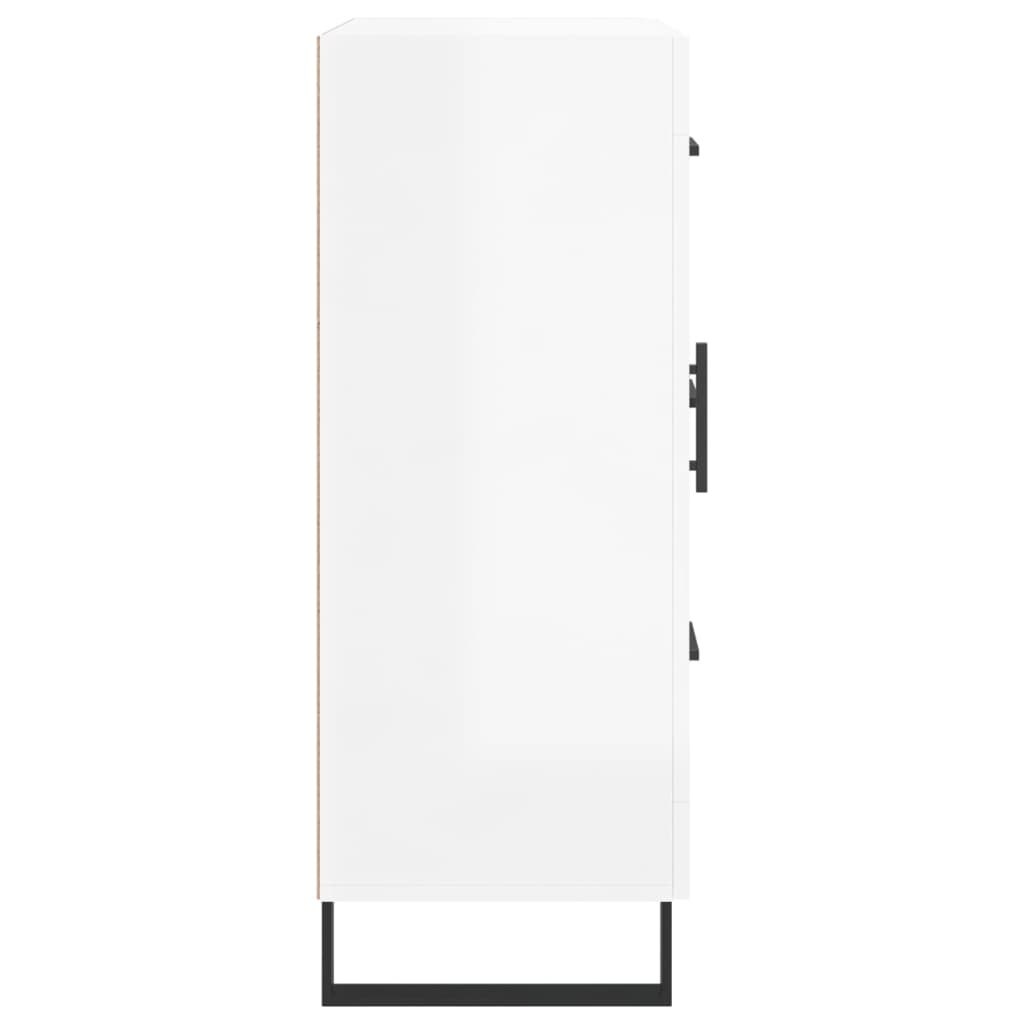 Credenza 69,5x34x90 cm in Legno Multistrato Bianco Lucido 828070
