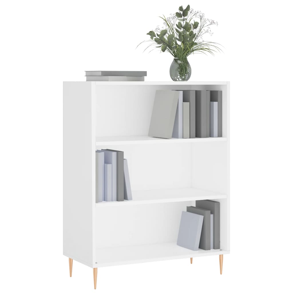 Libreria Bianca 69,5x32,5x90 cm in Legno Multistrato 828348