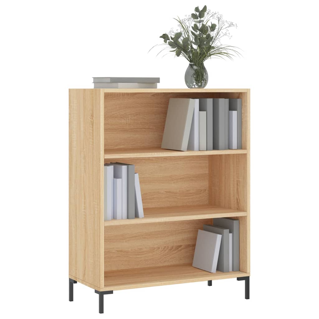 Libreria Rovere Sonoma 69,5x32,5x90 cm in Legno Multistratocod mxl 80515