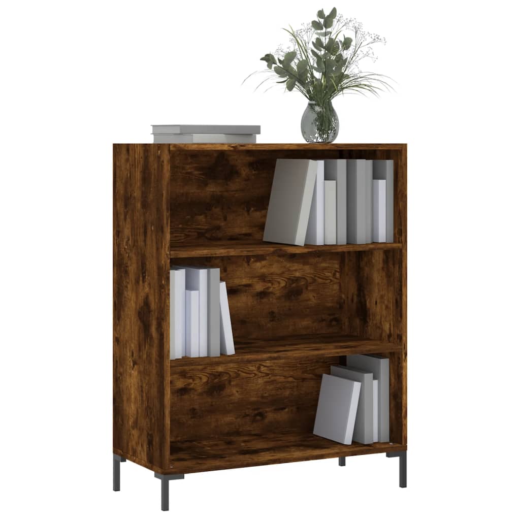 Libreria Rovere Fumo 69,5x32,5x90 cm in Legno Multistrato 828369