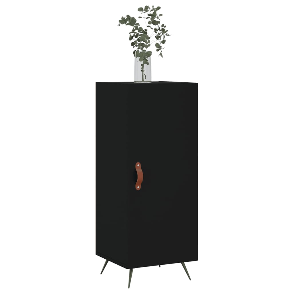 Credenza Nero 34,5x34x90 cm in Legno Multistrato 828509