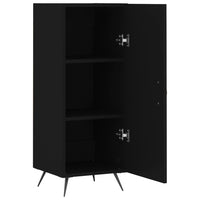 Credenza-Buffet-Armadio da cucina Nero 34,5x34x90 cm in Legno Multistrato 505664