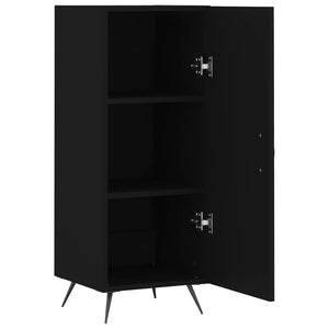 Credenza-Buffet-Armadio da cucina Nero 34,5x34x90 cm in Legno Multistrato 505664